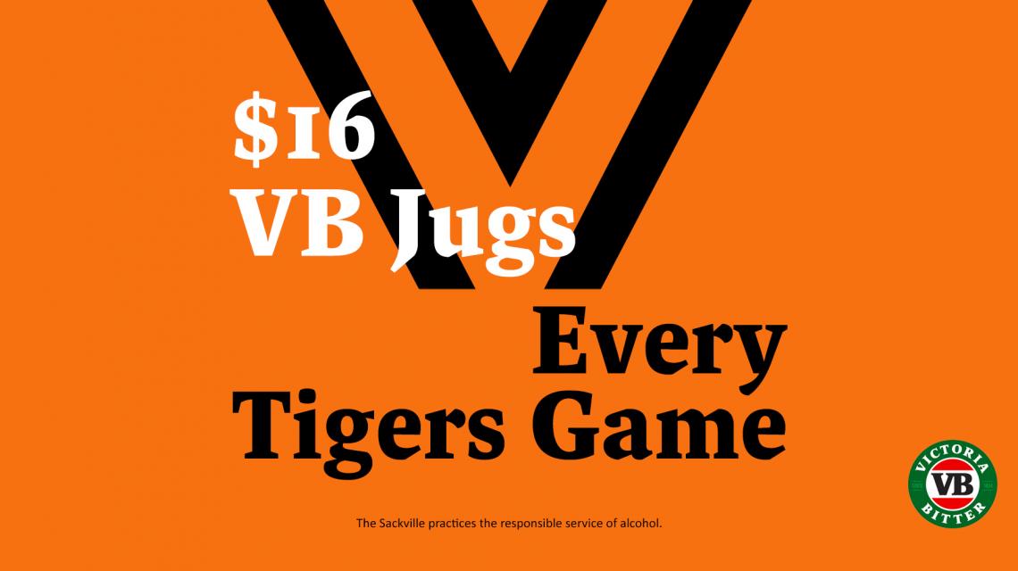 $16 VB Jugs Every TIgers Game